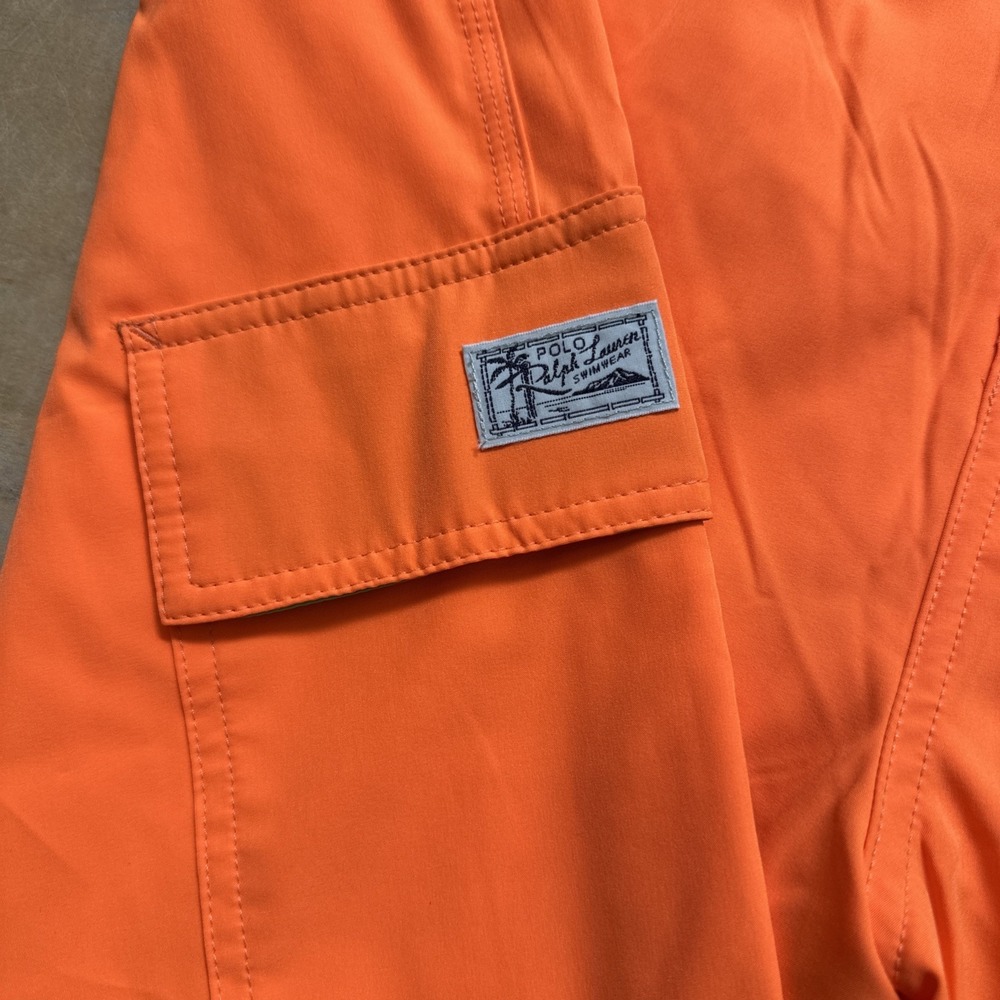 Polo Big & Tall Orange Swim Board Shorts Size 3LT NWT MSRP $79 - Picture 4 of 5